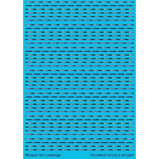 Techmod 48130 1/48 Lozenge Stripes Camouflage Aircraft Wet Decal 2 Sheets