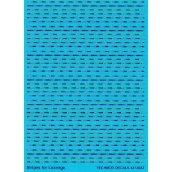 Techmod 48130 1/48 Lozenge Stripes Camouflage Aircraft Wet Decal 2 Sheets