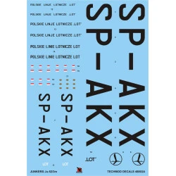 Techmod 48803 1/48 Junkers Ju 52/3m Polish Lot 1936-1939 Aircraft Wet Decal