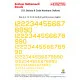 Techmod 48807 1/48 U.s. Serial And Code Numbers, Yellow For Aircraft Wet Decal