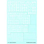 Techmod 48820 1/48 U.s. Letters And Numbers In White For Aircraft Wet Decal 2pcs