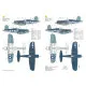 Techmod 72018 1/72 Vought F4u-1a Corsair Us Fighter Bomber 1944 Wet Decal Wwii