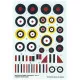 Techmod 72023 1/72 British National Insignias - Hawker Hurricane Wet Decal