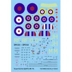 Techmod 72033 1/72 Supermarine Spitfire Mk Vb Polish Figher Aircraft Wet Decal