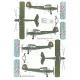 Techmod 72053 1/72 Fieseler Fi-156c Storch 1940 Aircraft Wet Decal Post-wwii W/Mask