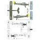Techmod 72053 1/72 Fieseler Fi-156c Storch 1940 Aircraft Wet Decal Post-wwii W/Mask