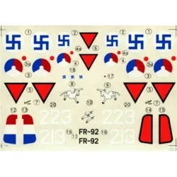 Techmod 72058 1/72 Fokker D.xxi Aircraft Wet Decal