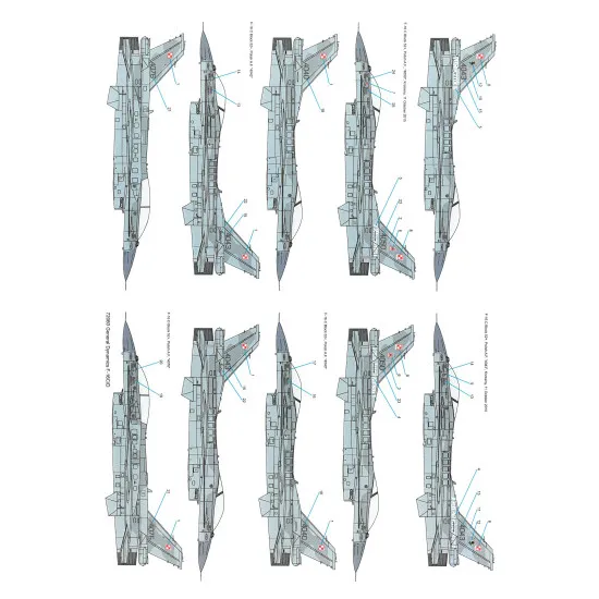 Techmod 72060 1/72 F-16 C/D Block 52 Polish Aircraft Wet Decal