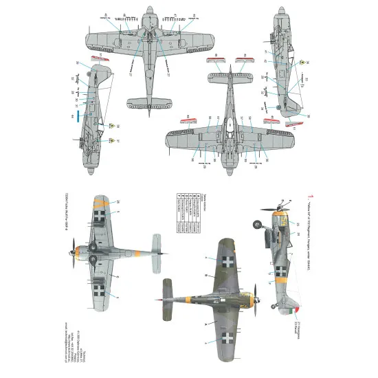Techmod 72064 1/72 Focke Wulf Fw-190f-8 Hungary 1944-45 Aircraft Wet Decal Wwii