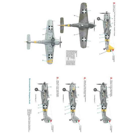 Techmod 72064 1/72 Focke Wulf Fw-190f-8 Hungary 1944-45 Aircraft Wet Decal Wwii