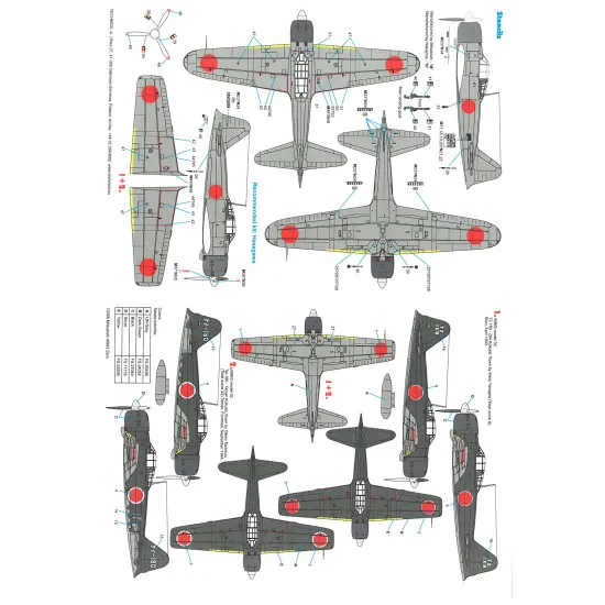 Techmod 72066 1/72 Mitsubishi A6m3 Zero Mod.22-321 943-44 Aircraft Wet Decal Ww2
