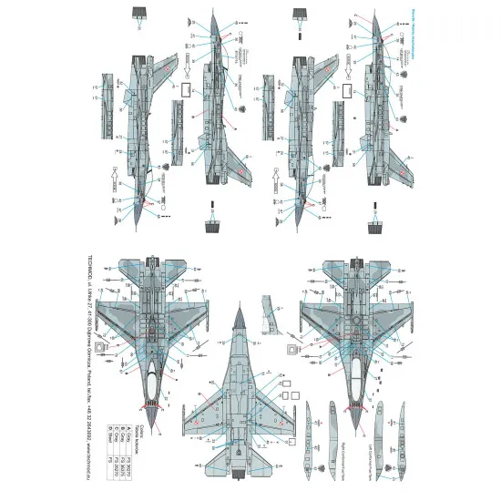 Techmod 72067 1/72 F-16 C/D Block 52 Alaska Polish 2011-2012 Aircraft Wet Decal