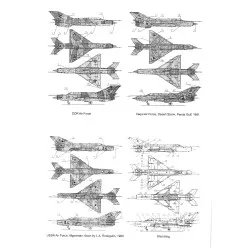 Techmod 72070 1/72 Mig-21 Mf Jet Fighter Aircraft Wet Decal