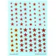 Techmod 72102 1/72 Soviet Red Stars W/Outline For Aircraft Wet Decal Wwii