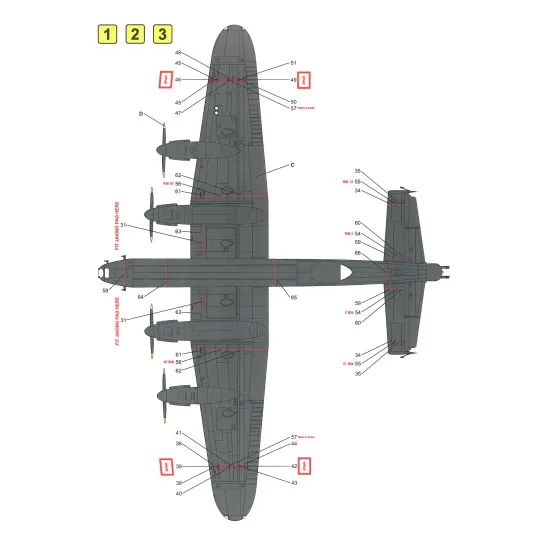 Techmod 72106 1/72 Avro Lancaster B Mk. I/Iii 1944-45 Polish Aircraft Wet Decal