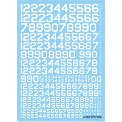 Techmod 72108 1/72 Us Serials And Code Numbers White Aircraft Wet Decal Wwii