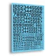 Techmod 72110 1/72 U.s. Serials And Code Numbers Lack For Aircraft Wet Decal