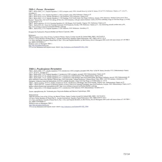 Techmod 72134 1/72 Douglas Tbd-1 Devastator Us Torpedo Bomber Wet Decal W/Masks