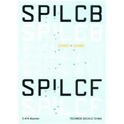 Techmod 72148 1/72 C-47a Skytrain Lot Poland Aircraft Wet Decal 1946-47