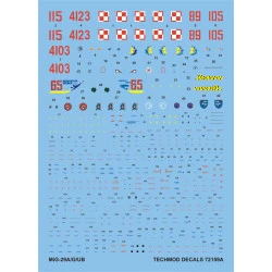 Techmod 72159 1/72 Mig-29a/G/Ub Polish Air Force Aircraft Wet Decal