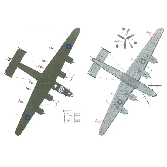 Techmod 72163 1/72 Liberator B-24 Brindisi, Italy 1944-1945 Aircraft Wet Decal