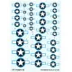 Techmod 72413 1/72 Us Aircraft Insignia Wet Decal July 1943 - January 1947 Set 4