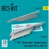 Reskit Rs32-0427 1/32 F 105 Thunderchief Outboard Pylon With Aero 3b For Aim 9b 3d Printing