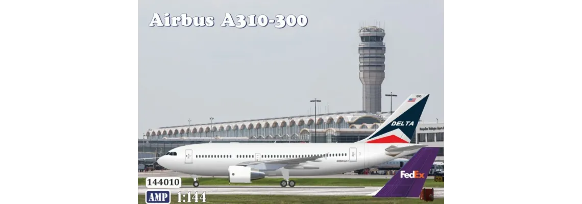Create a Stunning Representation of the AMP 144-009 - 1/144 - AIRBUS A310-300 PRATT & WHITNEY DELTA AIR LINES & FEDEX with  Planes Model Kits