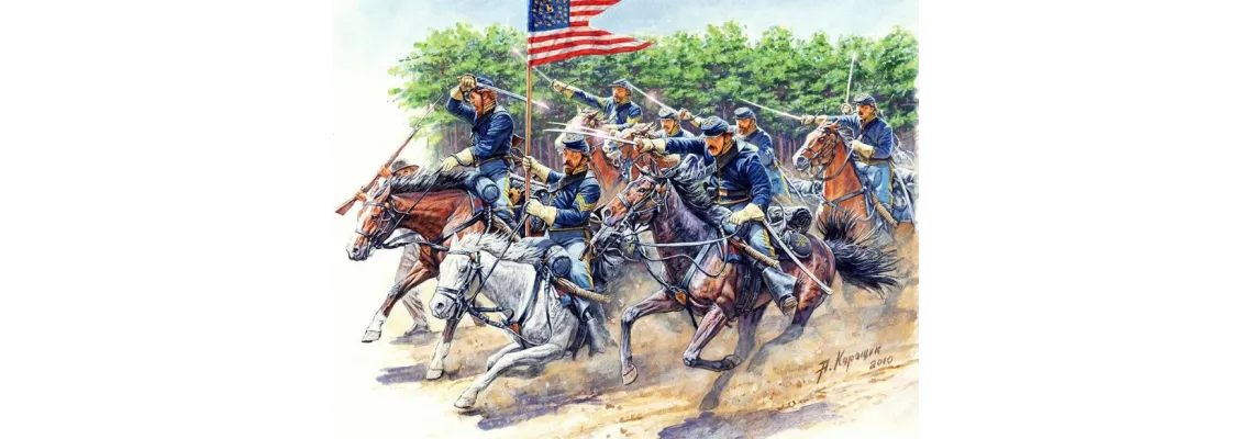Recreate the Bravery of the 8th Pennsylvania Cavalry Regiment with the MASTER BOX 3550 Figure Model Kit