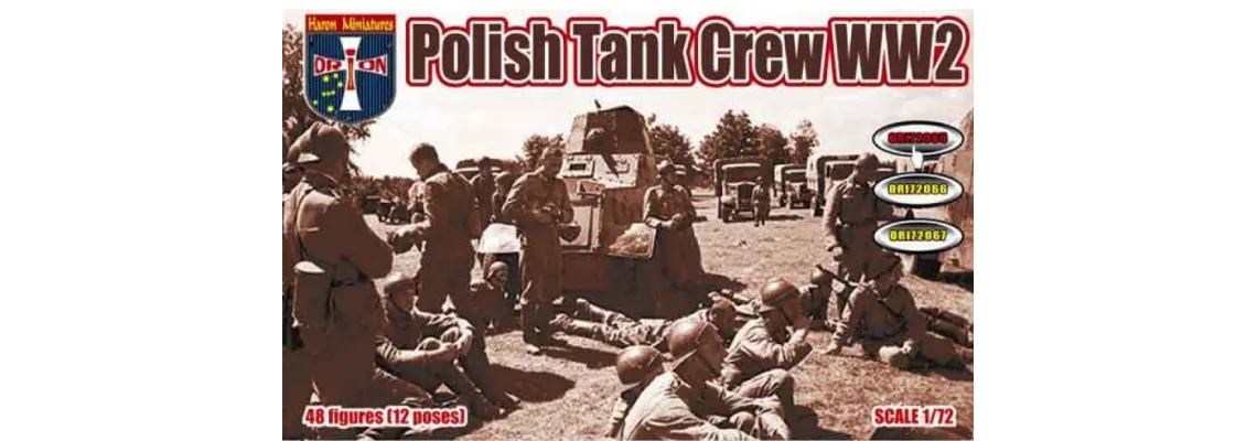 Create a Stunning Display with ORION 72065 1/72 Polish Tank Crew WW2 Plastic Model Kit