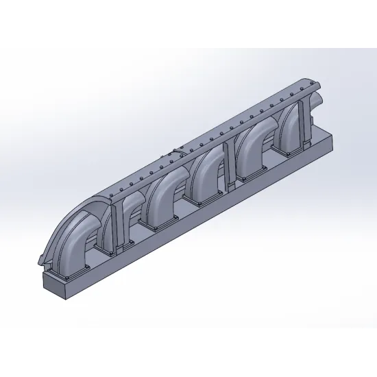 Ask A72011 1/72 Messerschmitt Me 410a Exhaust Detail Set Rec. Kit Airfix Resin