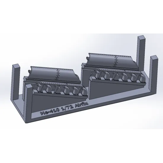 Ask A72011 1/72 Messerschmitt Me 410a Exhaust Detail Set Rec. Kit Airfix Resin