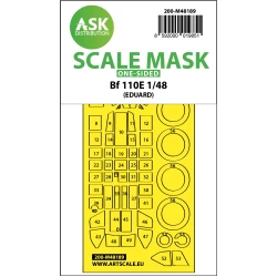 ASK M48189 1/48 Messerschmitt Bf 110e One-sided Express Fit Mask For Eduard