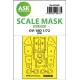 Ask M72091 1/72 Ov-10d Bronco One-sided Express Fit Painting Mask For Icm