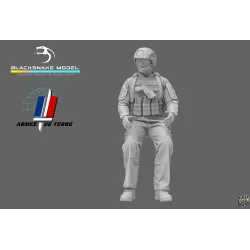 Black Snake Fr-01 1/35 French Soldier Driver Resin Figure Kit