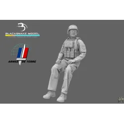 Black Snake Fr-02 1/35 French Soldier Flight Commander Resin Figure Kit