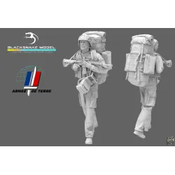 Black Snake Fr-08 1/35 French Soldier Optic Eryx Resin Figure Kit