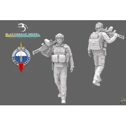 Black Snake Sas-07 1/35 1er Rpima French Sas Resin Figure Kit