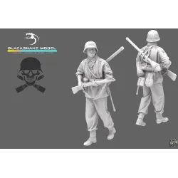 Black Snake Waffen-04 1/35 German Waffen Soldier Resin Figure Kit