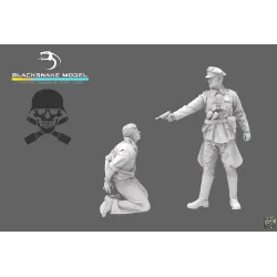 Black Snake Waffen-08-09 1/35 German Waffen Soldier Execution Set Resin Figure