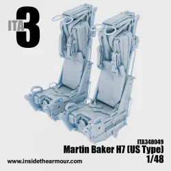 Inside The Armor Ita348069 1/48 Martin Baker H7 Seats For Usn Phantoms 2 Seats