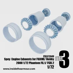 Inside The Armor Ita372049 1/72 Spey Engine Exhausts For Fujimi Phantom Fg.1 Or Fgr.2
