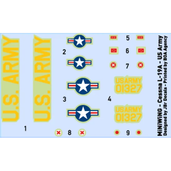 Miniwing 303 1/144 Cessna O-1 L-19a Bird Dog 8th Army, Korea 1952 Aircraft