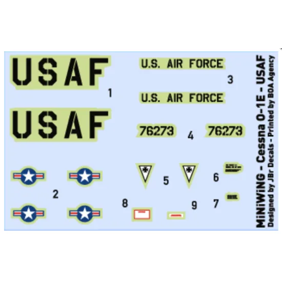Miniwing 306 1/144 Cessna O-1a Bird Dog 531st Squadron, 53rd Wing Thai Aircraft