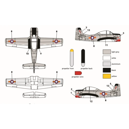 Miniwing 317 1/144 North American T-28a Trojan / South Vietman Af Aircraft