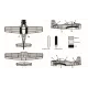 Miniwing 319 1/144 North American T-28b Trojan / Laos American Trainer Aircraft