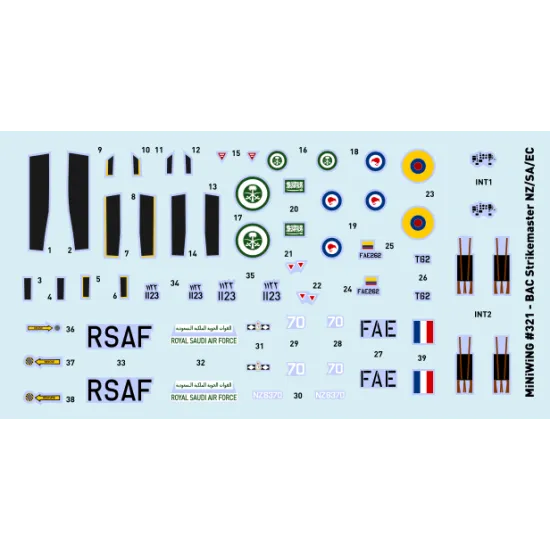 Miniwing 321 1/144 Bac Strikemaster Light Attacker New Zealand Saudi Arabia / Ecuador Aircraft