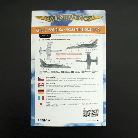 Miniwing 326 1/144 Aero L-159e Alca Draken Internation Light Attack Jet Aircraft