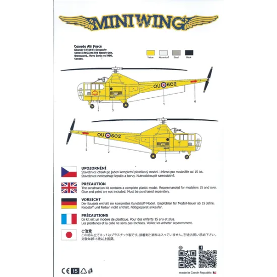 Miniwing 339 1/144 Sikorsky H-5 Helicopter Canadian Air Force