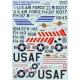 DECAL FOR SILVER F-105D THUNDERCHIEFS IN THE VIETNAM 1/48 PRINT SCALE 48-150